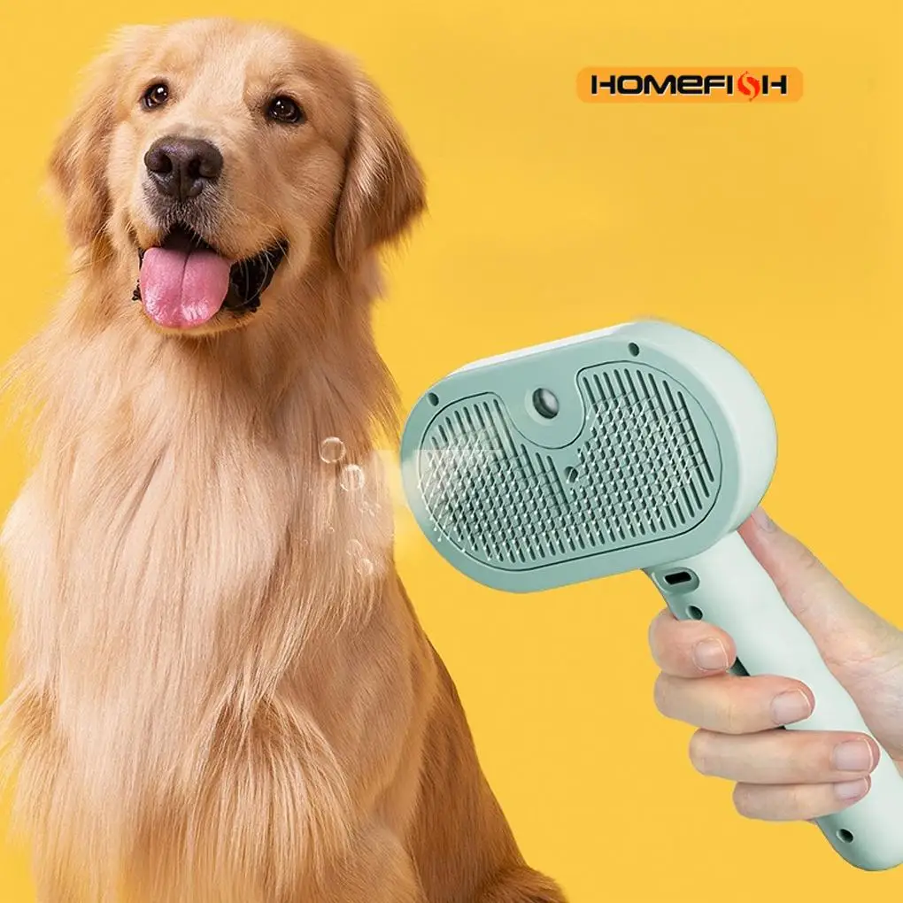 Steam Spray Dog Grooming Brush Unique Steam Brush For Dogs Luxury Grooming Brush Dog Steam Brush