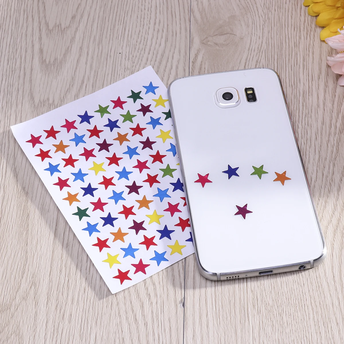 

6 Packs 10 Sheets Sparkle Star Stickers Self Adhesive Multicolor Students Rewards Valentine DIY Crafts Decorations