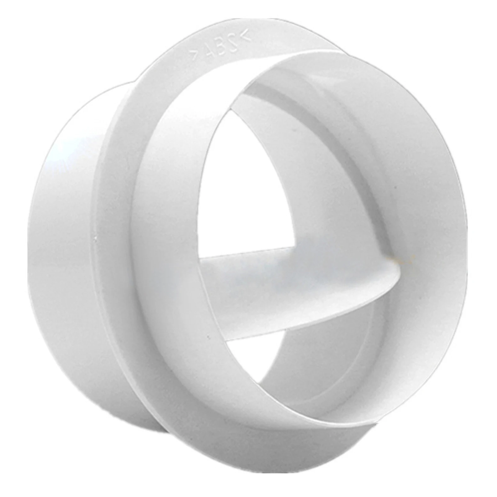 

White Highly Efficient Exhaust Fan Check Valve For Better Air Circulation ABS Duct Hose Check Valve