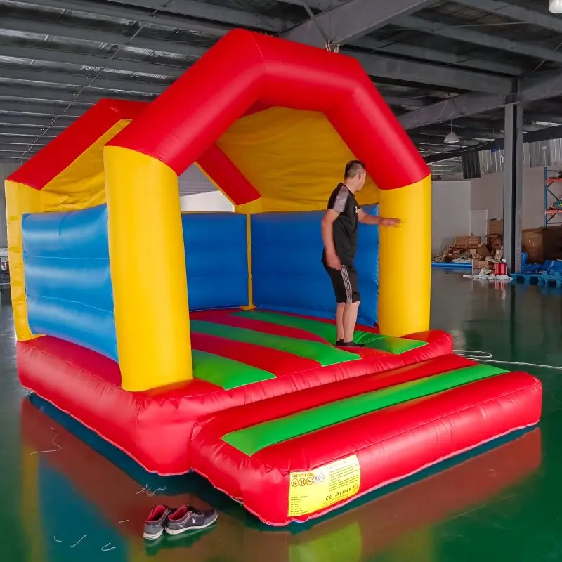with Blower  Inflatable Jumping Bed Outdoor Naughty Castle Children's Bounce House Entertainment Commercial Kids Jumping Bed