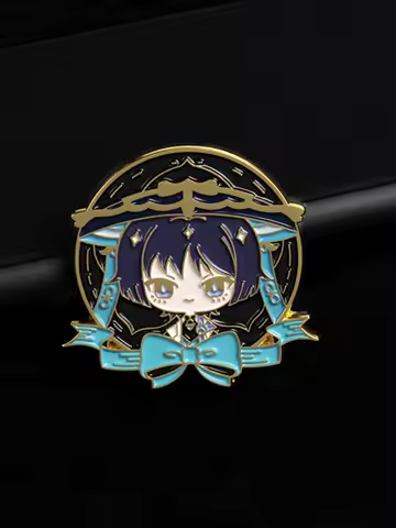 Anime Genshin Impact Xiao Kaedehara Kazuha Wanderer Cosplay Cute Brooch Badge Ambitus Gift
