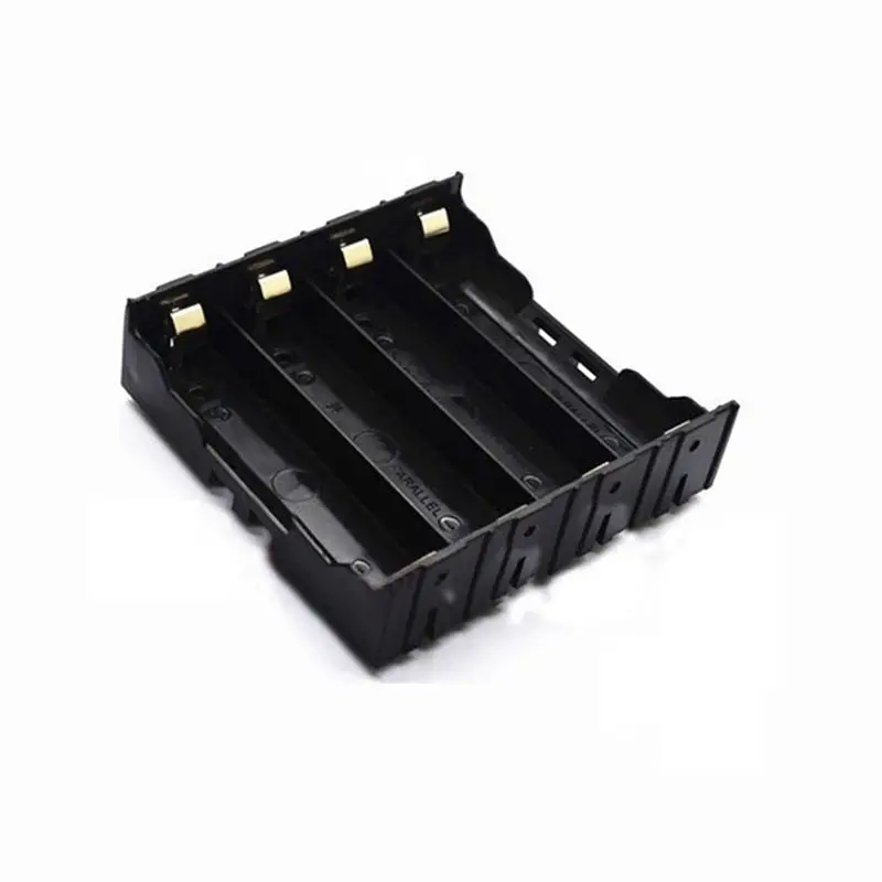 ABRI-40Pcs Battery Holder Box Case Black For 4X 13.7V 18650 Battery