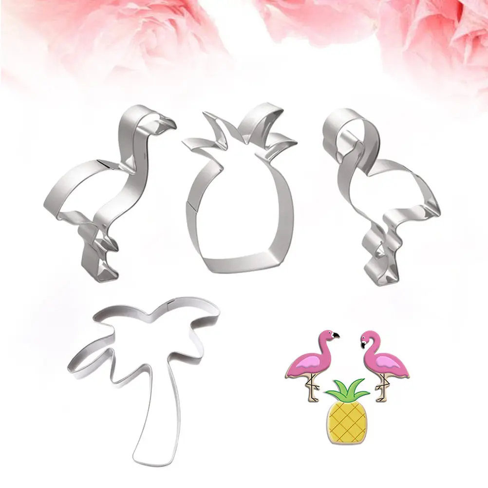 Cartoon Coconut Tree Cookie Cutter Stainless Steel Baking Tool for Cookies Cakes Chocolate Decoration Kids DIY Gift Present