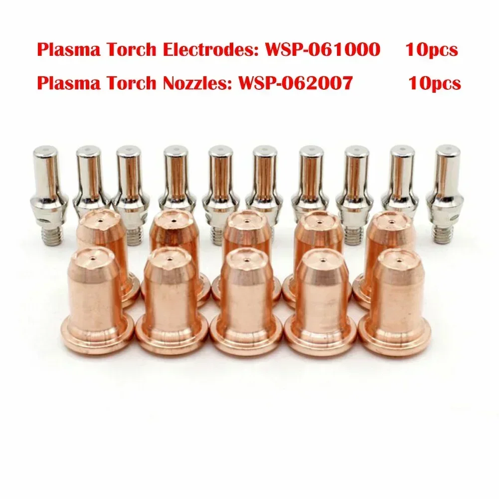 20pcs Plasma Electrode Tips 0.9mm 30A-40A Plasma Cutters Nozzle For 700P IPT60 IPT-40 PT40 Torch WSP-061000 WSP-062007