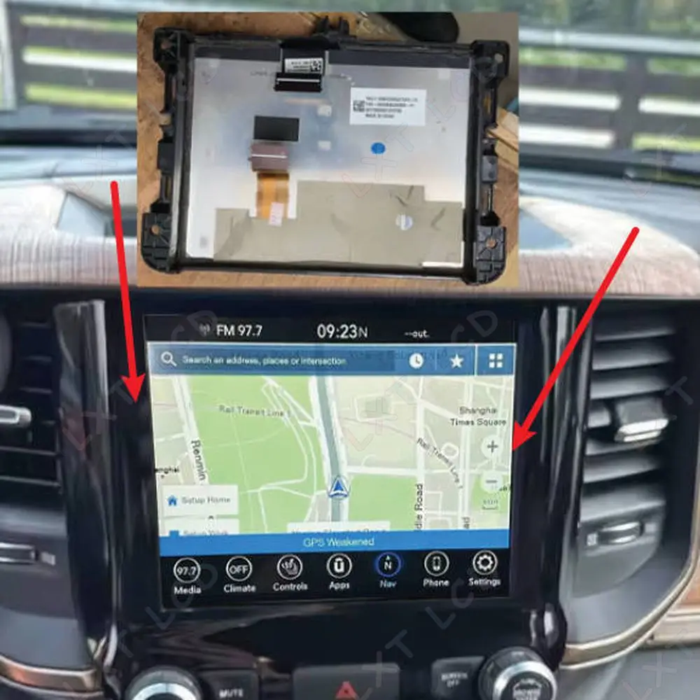 

8,4-дюймовый сенсорный ЖК-экран Uconnect TRULY TDO-XGA0840J00001-V5 LMB5J00001-V4BL-A для Jeep Chrysler Dodge 2019-2023