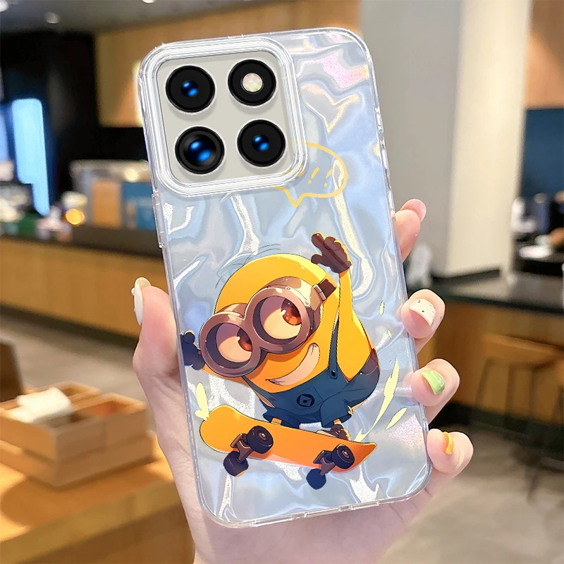 M-Minions Reflective Camlet Phone Case for Xiaomi 13T Pro 11 Lite 11i POCO X6 X5 X3 NFC M6 5G M4 M3 M2 F6 F5 F3 C61 4G Cover