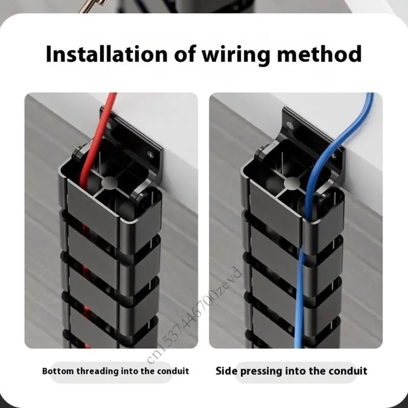 منظم كابل الأفعى صينية مرنة إدارة كابل الأفعى الأنبوب القابل للتعديل كابل سلك منظم التنظيم P9YB #3