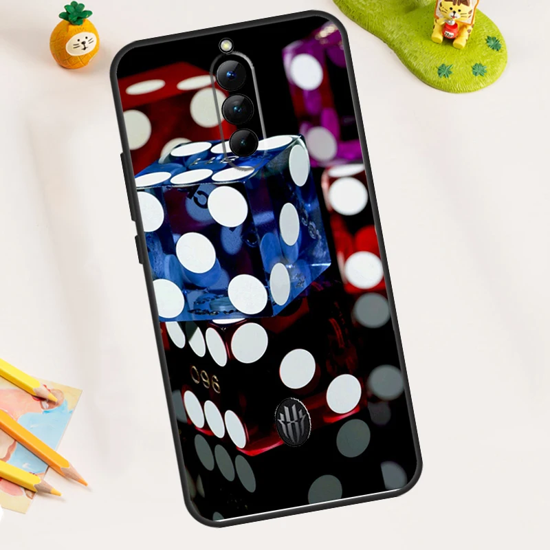 Dices Poker Casino Case For ZTE Nubia Red Magic 11 Pro Plus 8 9 10 Air 8S 9S 10S Pro Plus 6 7 7S 6S Pro Cover - view 6