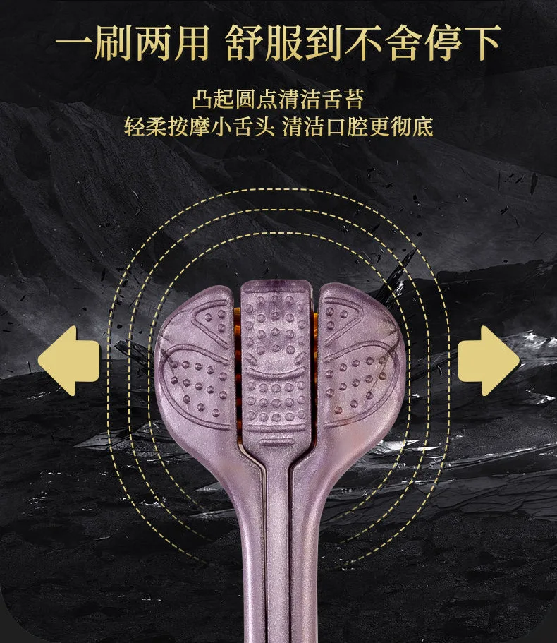 Three-sided toothbrush, all-round cleaning adult soft-bristled toothbrush U-shaped