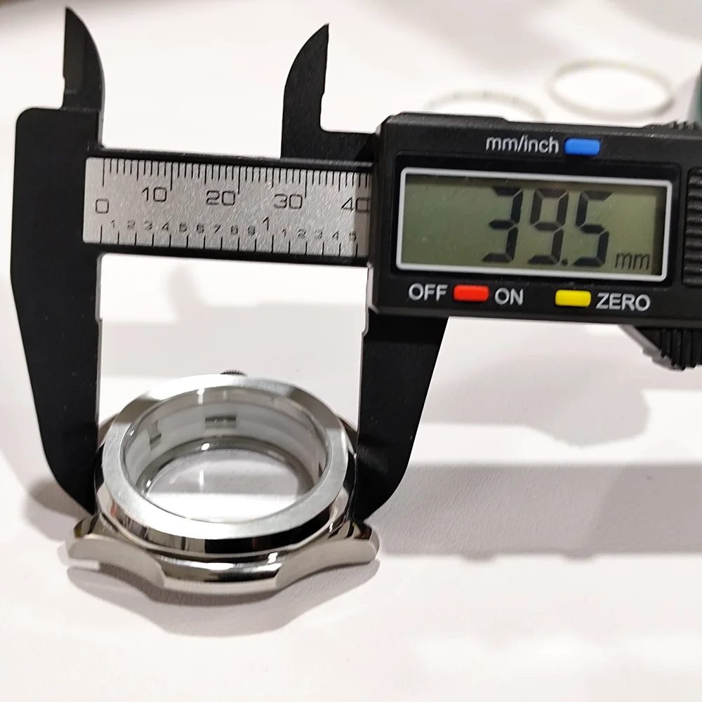 39.5MM Men‘s Watch Case Suitable for NH35/36 Series Movement Stainless Steel Case and Replace the nner ring Watches Accessories