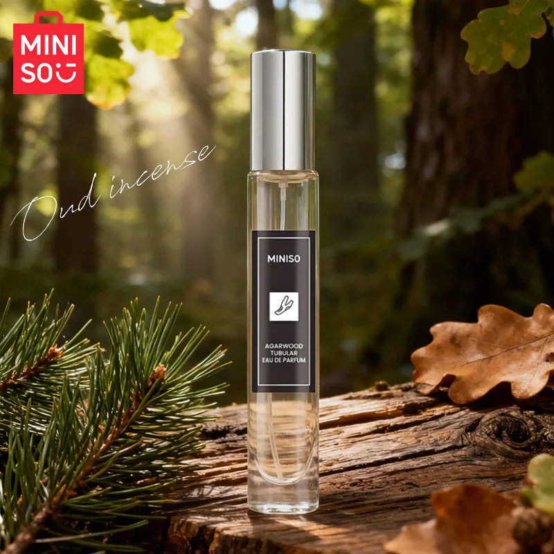 

MINISO AGARWOOD TUBULAR Perfume For Men Original Luxury Woody EDP Fragrance Classic Premium‌ Man Spray 10ML Portable Version