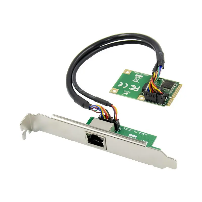 

MINI PCI-E Gigabit Network Card 1000M Adapter I82574L Black Group Light Convergence Network Wake up desktop