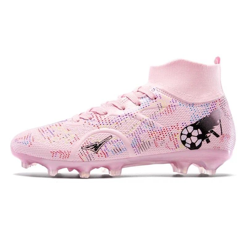 Breathable Stable Support Men Football Shoes Lightweight Anti Slip Outdoor Training Sports Running Sneakers