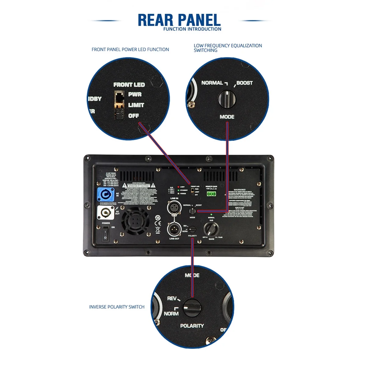 KLA181A Power Amplifier Board 1000W Continuous Class D Power Professional Amplifier Broad for Home Theater Loudspeker HOT