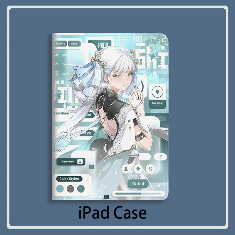 

Чехол Jinhsi Anime Wuthering Waves для iPad 10,2 9th 10th Air 6 7 Mini 4 5 Роскошный силиконовый чехол Pro 12,9 11 13 для iPad Air 2 3 4