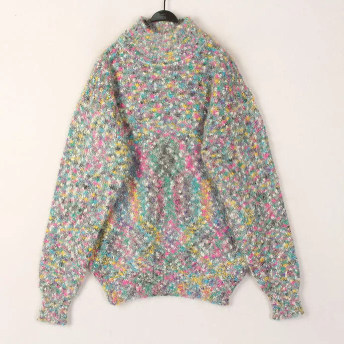 

Vintage Handmade Loose Women's Cashmere Sweater Japanese Style Forest System Lazy College Women's Knitwear Warm Thermal