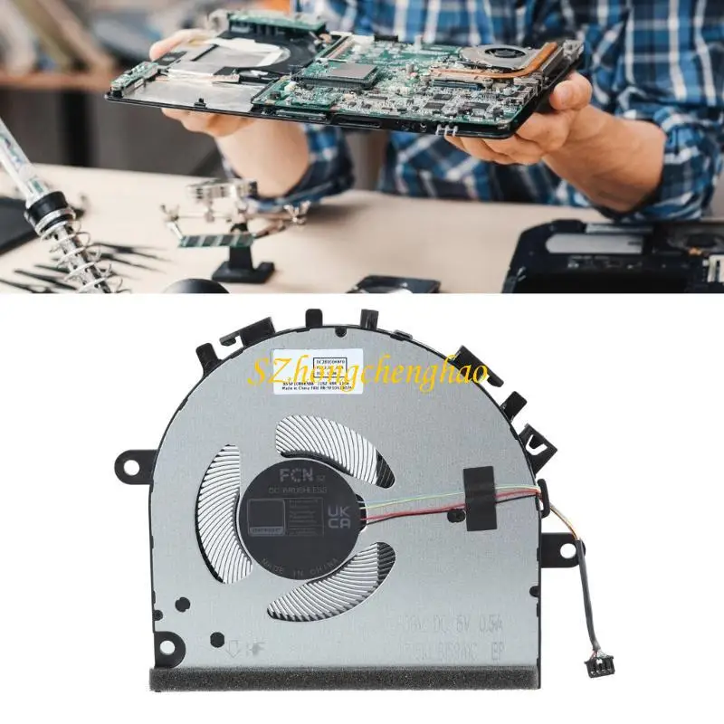 Laptop CPU Fan Efficient Heat Dissipation Metal Fan for V15 AMN FQBV Laptop 601D