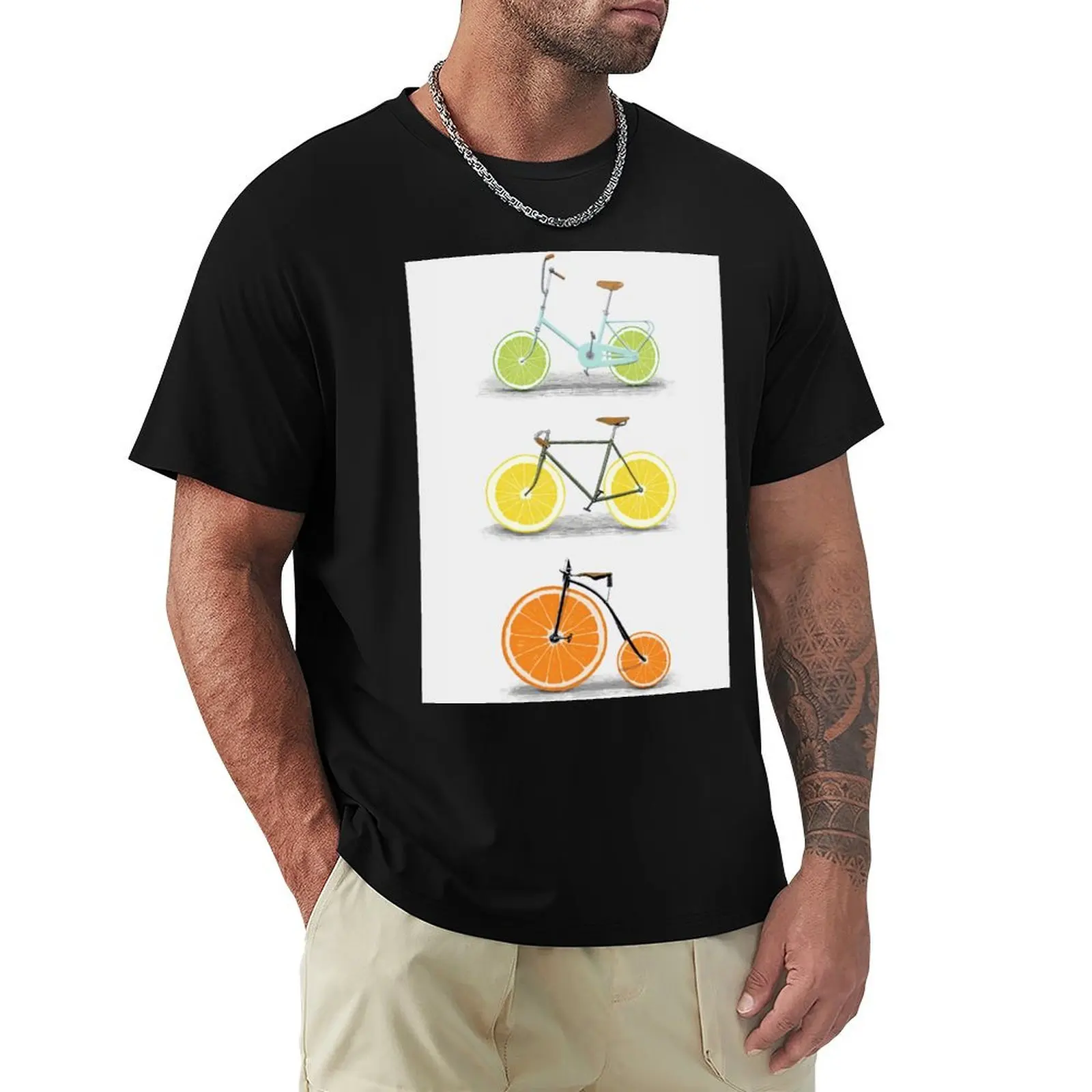 A vintage bikes with citrus wheels T-Shirt heavyweights graphic tee shirt Funny t-shirt mens graphic t-shirts funny