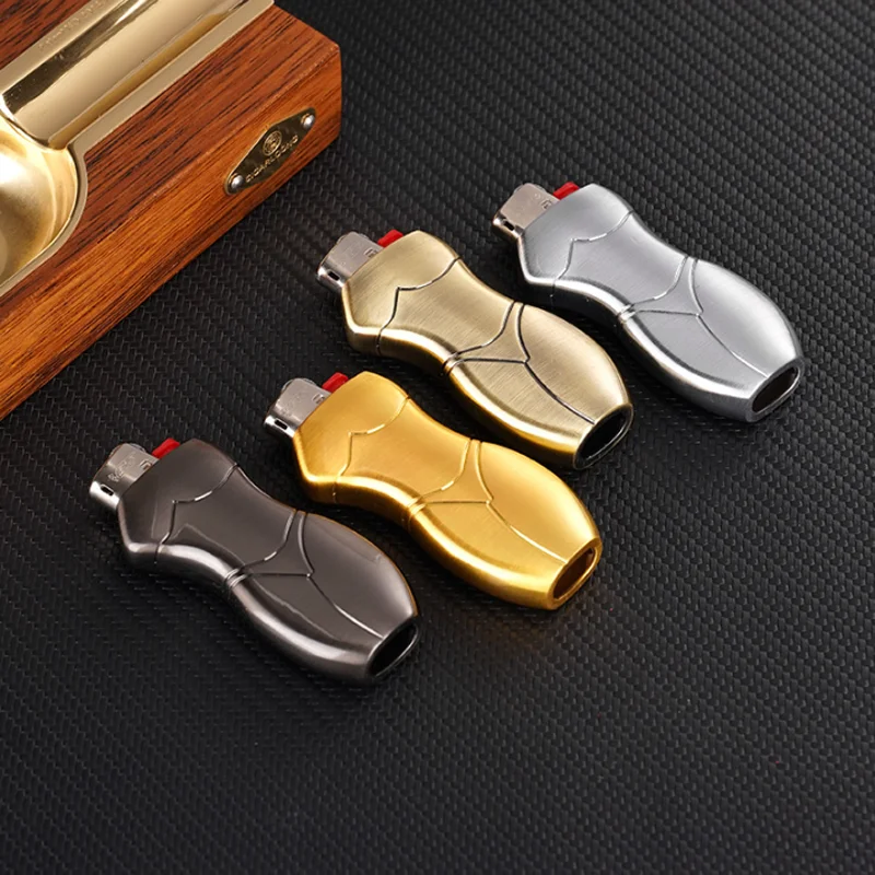 New 1pc Metal  Lighter Case Cover Holder For Bic J6 Lighters Sleeve Comfortable Grasp Lighter Holder Shell  EDC Tool