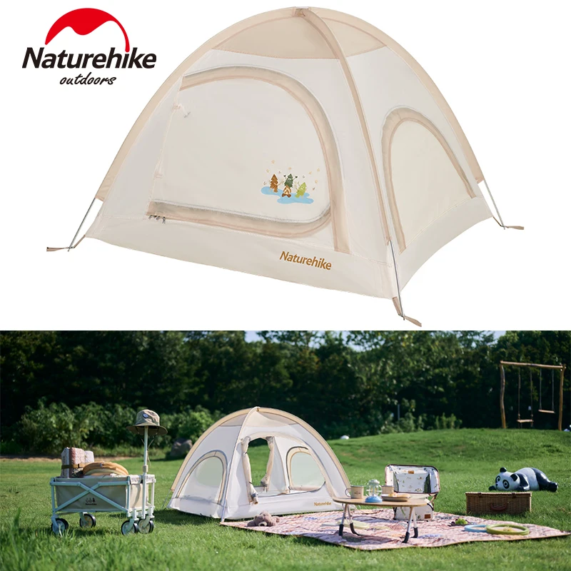 

Naturehike Children Camping Dome Tent 210T Single Breathable Screen Girls Boys Park Tent 1.5kg Ultralight Little Faimily House