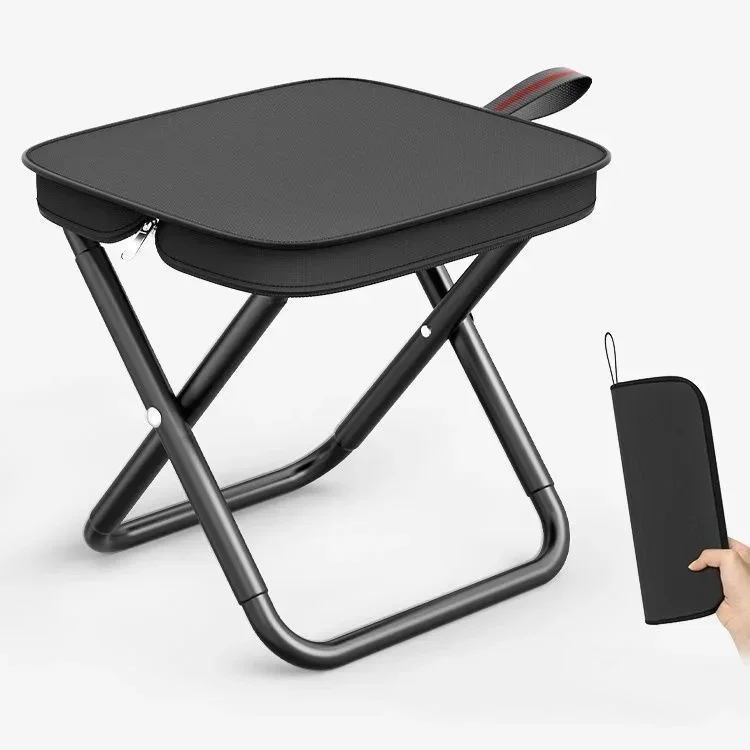 Petit tabouret d'extérieur pliant, chaise Mazar, sac à main, pour camping, pêche, dîner, printemps