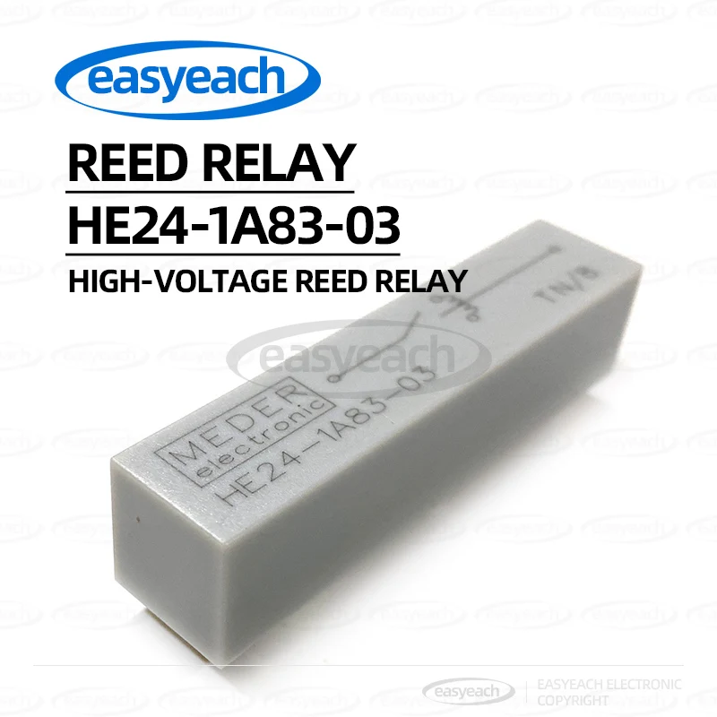Reed Relay HE24-1A83-03 Compact 4-Pin High-Voltage Relay