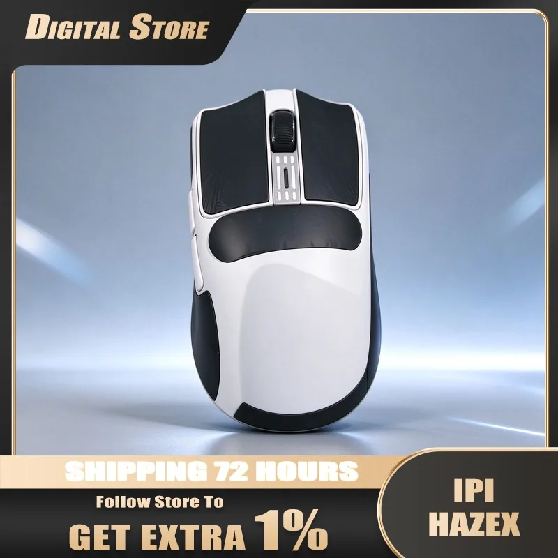 IPI HAZEX Wireless Gaming Mouse, HAZE X 8K Electromagnetic Micromotion, PAW3955, 52000 DPI TMR E-sports Mouse for PC Gamers
