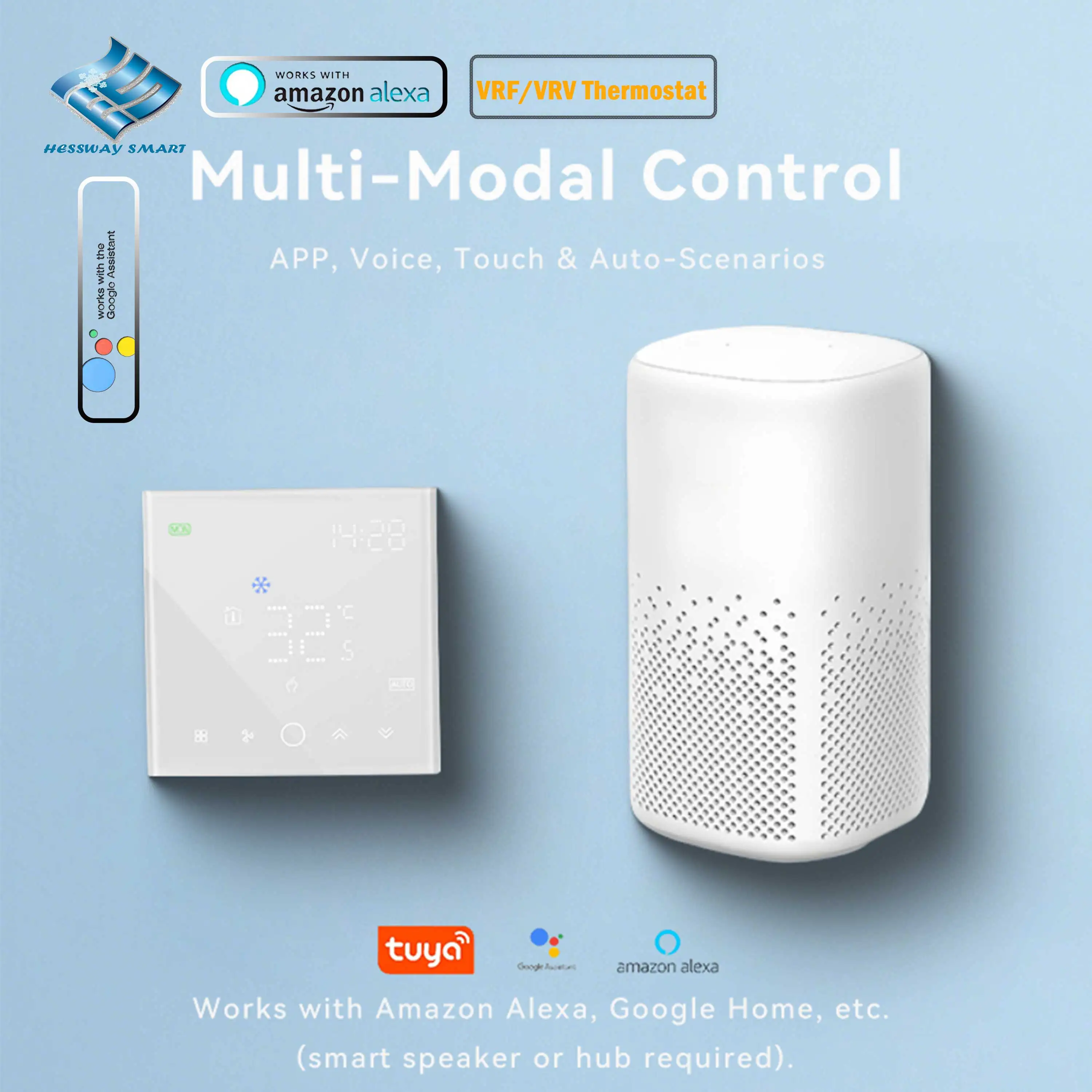 12V LED Home Intelligent Thermostat Upgrade for VRF/VRV ZIGBEE Replacing Mechanical Air Conditioning Controller