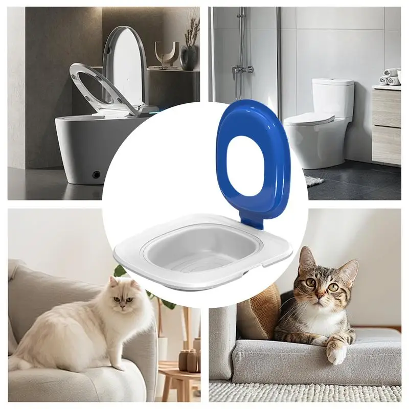 Cat Litter Toilet Trainer Toilet Cat Use Trainer Cat Potty Trainer Kit Reusable Toilet Litter Box Trainer For Hygienic Pet