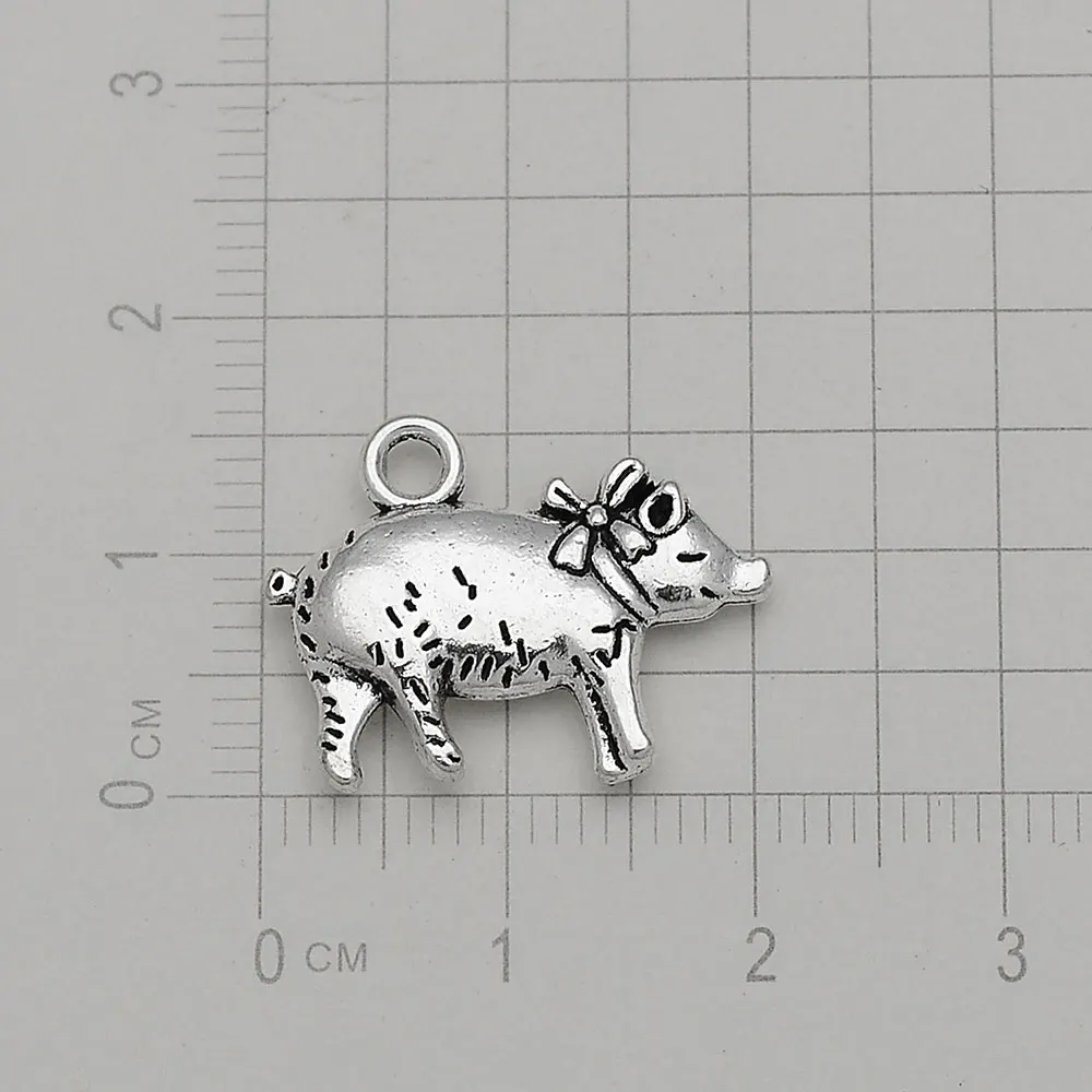 10pcs/lot Antique Zoo Pig Dinosaur Fox Dragon Leopard Wolf Charms Animals Pendant For Diy Jewelry Making Supplies Accessories