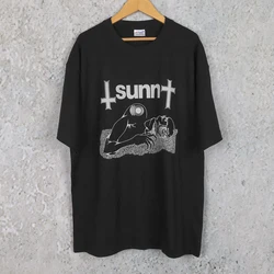 Sunn O))) T-Shirt Void Drone Metal Rock Band Jesu Sleep Earth Men's Tops Clothing Print Short Sleeve Graphic Cotton Tee Shirt