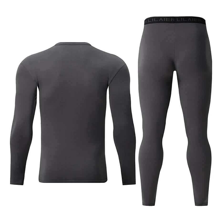 1/2 stück Herbst Und Winter männer Modische Gedruckt Casual Sport Unterwäsche Set Radfahren Und Laufen Plus Größe Basis warme Anzug – Detail 8