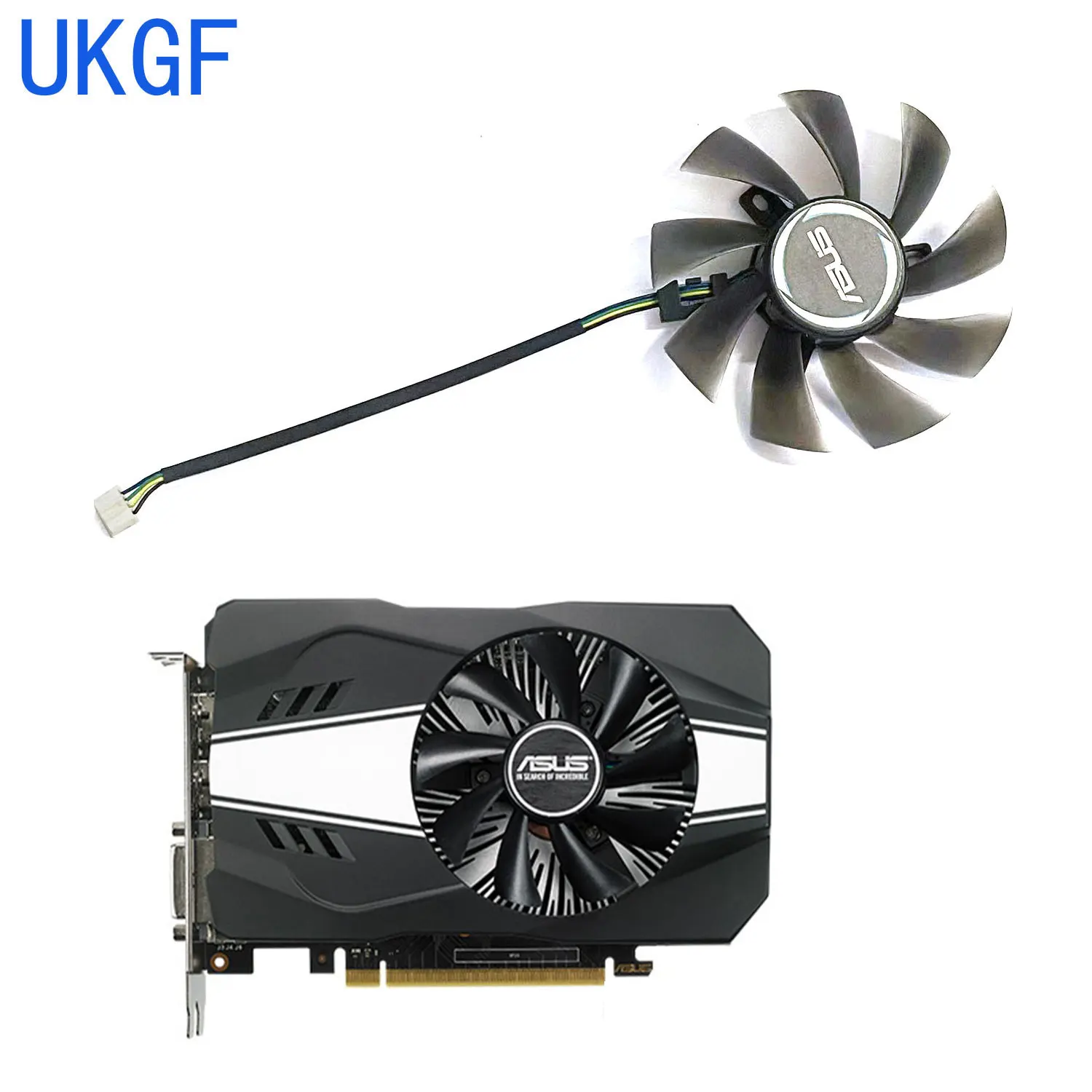 

85MM 4PIN DIY replacement fan for ASUS GeForce GTX1060 3GB PHOENIX OC graphics card FD9015U12D T129215BU T129215SU