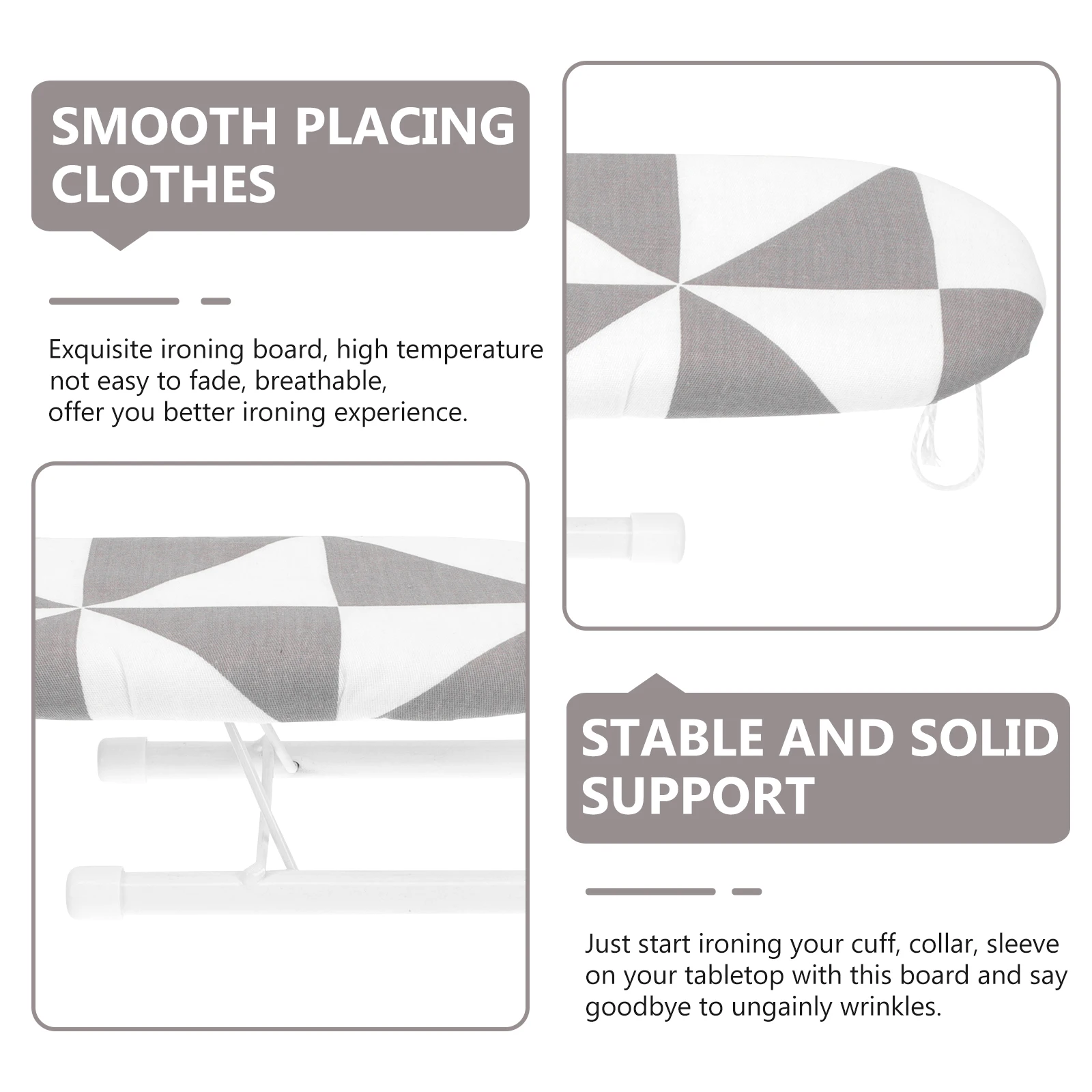

Mini Ironing Board Foldable Small Garment Sleeve Home Accessories Clothes Shoulder Plate Thickened Support High Temp Resistant