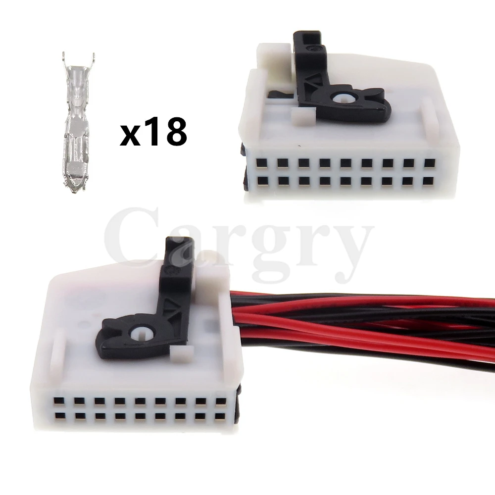 1 Set 18P Miniature Auto Electrical Socket AC Assembly Car Unsealed Plug 965778-1 1379100-2 2-967416-1 2-965777-1 8 364 656