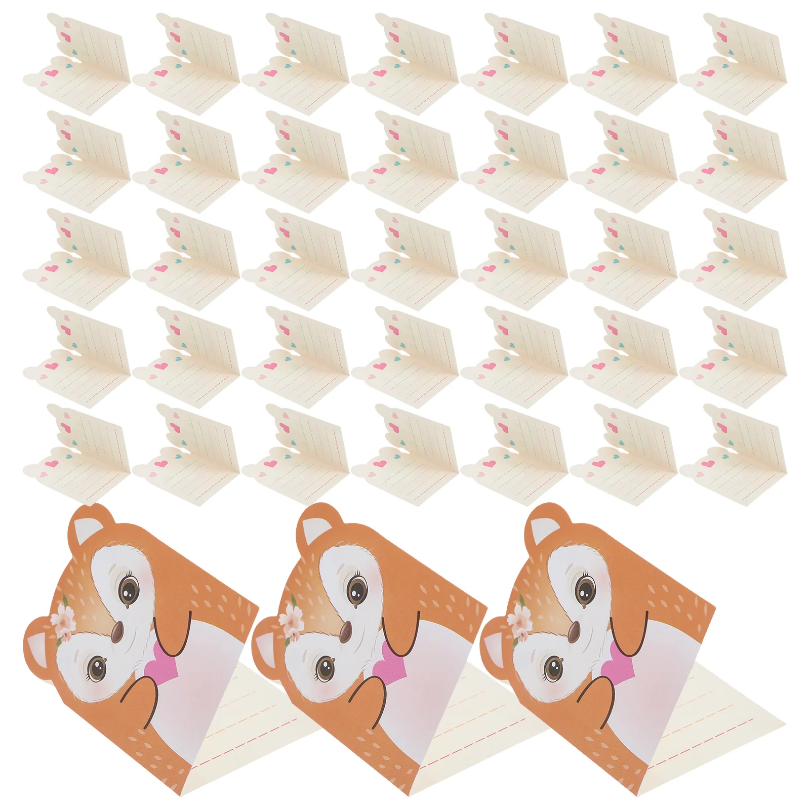 Sika Deer Greeting Card Cute School Supplies Anniversary Decorations Bulk Ornaments