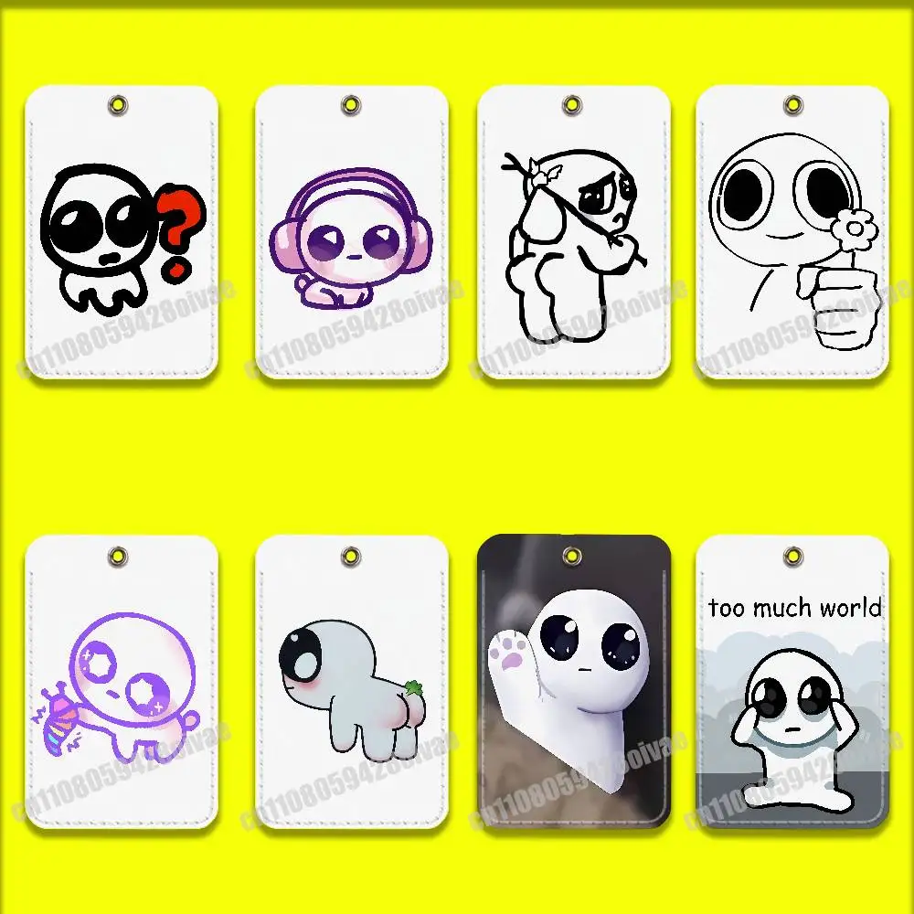 

Cartoon Funny TBH Creature For ID Clips Credit Bank Bag Bus Meal Card Holder Cover Pocket PU Leather Keychain