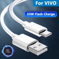 33W 11V 3A Super Flash Charge Cable USB Type C Charger For VIVO Y70 X50e V20 SE S7 iQOO Z1x X50 V19 X30 V17 Pro 5G