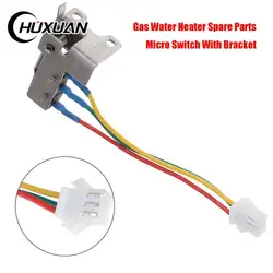 1PC Gas Water Heater Spare Parts Micro Switch With Bracket Universal Model For Most Valve Assembly Gas Water Heater Accessories