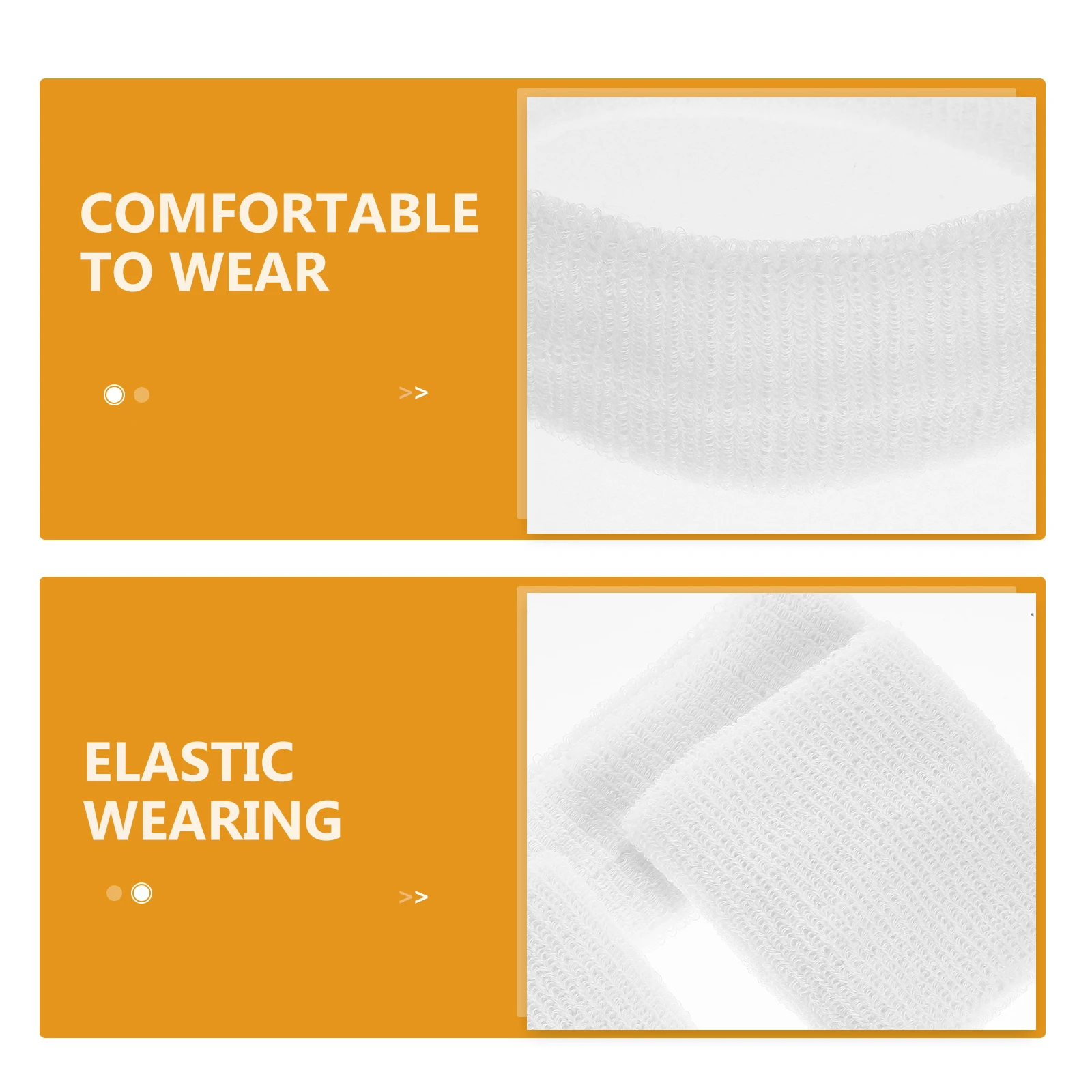 

1 set Sweatbands Set White Headband Wristband Kit for Men Women Polyester Sweat Absorbing Elastic Sports Yoga Running Basketball