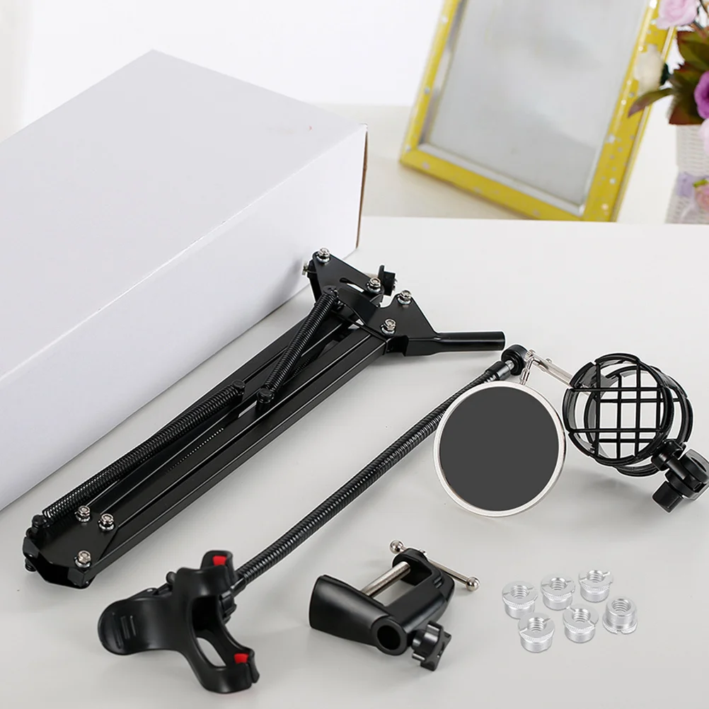 

2pcs Microphone Stand Screw Adapters Aluminum Mic Extender Tube Thread Converter Female To Male Adapter For Mic Accessories