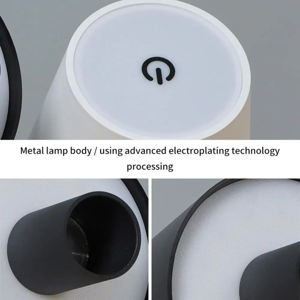 Lampada da tavolo per bottiglie senza fili con luce respiratoria RGB LED Interfaccia di tipo C Luci per bottiglie di vino Lampada wireless ricaricabile USB touch