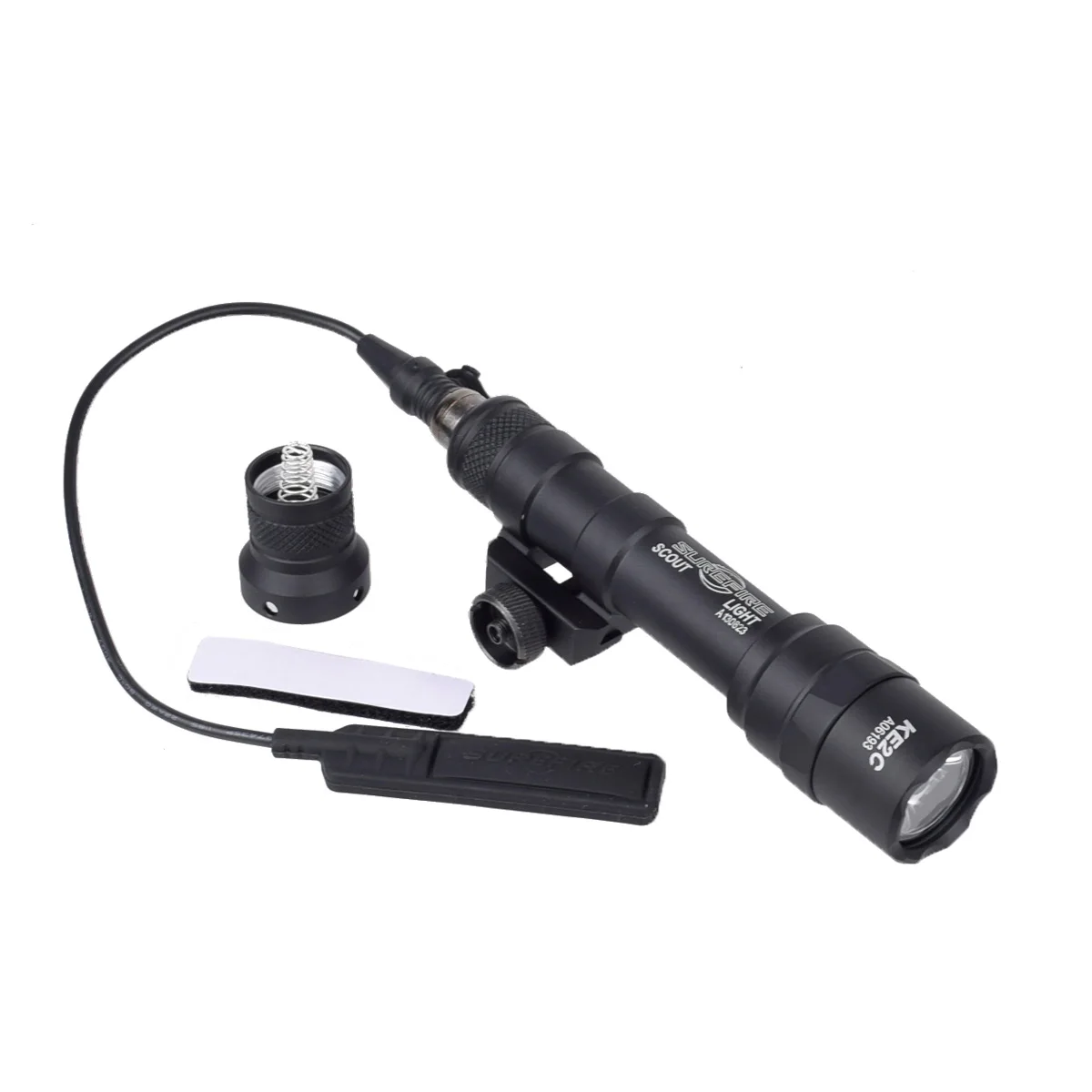 SureFire M600B M600C LED Scout Light with Extended Side Offset Mount for AR15 Fits M-K & Key Rail Tactical Flashlight Kit
