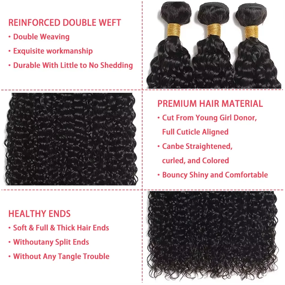 IRoshion 30 40 インチディープウェーブヘアビルマ 100% 真の髪 1/3/4 未処理ダブル横糸ヘアエクステンション織りヘアバンドル