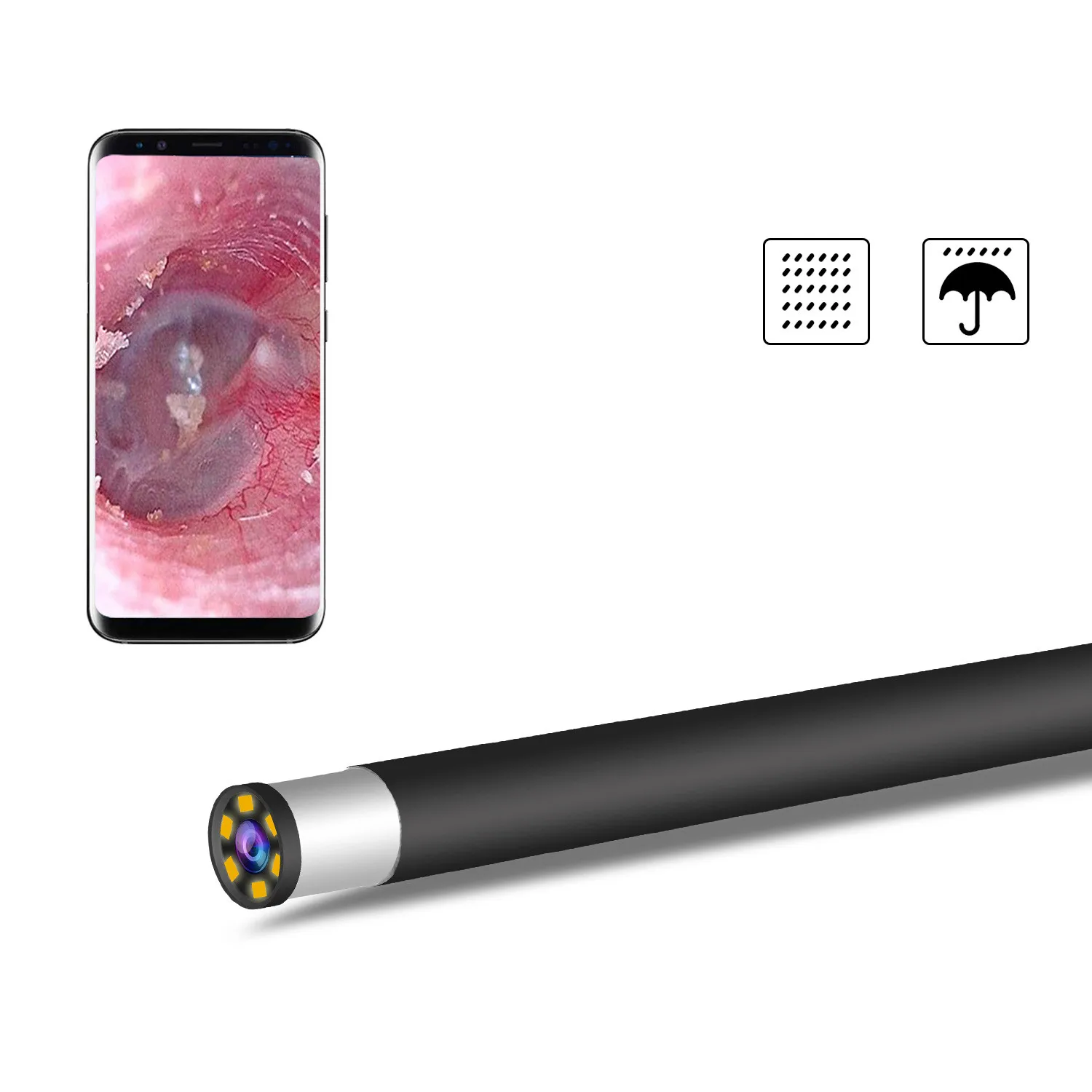 5.5mm Wired Endoscope Camera For Vagina Cervical Inspetion USB/Type-C 3 IN 1 USB Cam IP67 Waterproof 6 Adjustable LEDs view 4