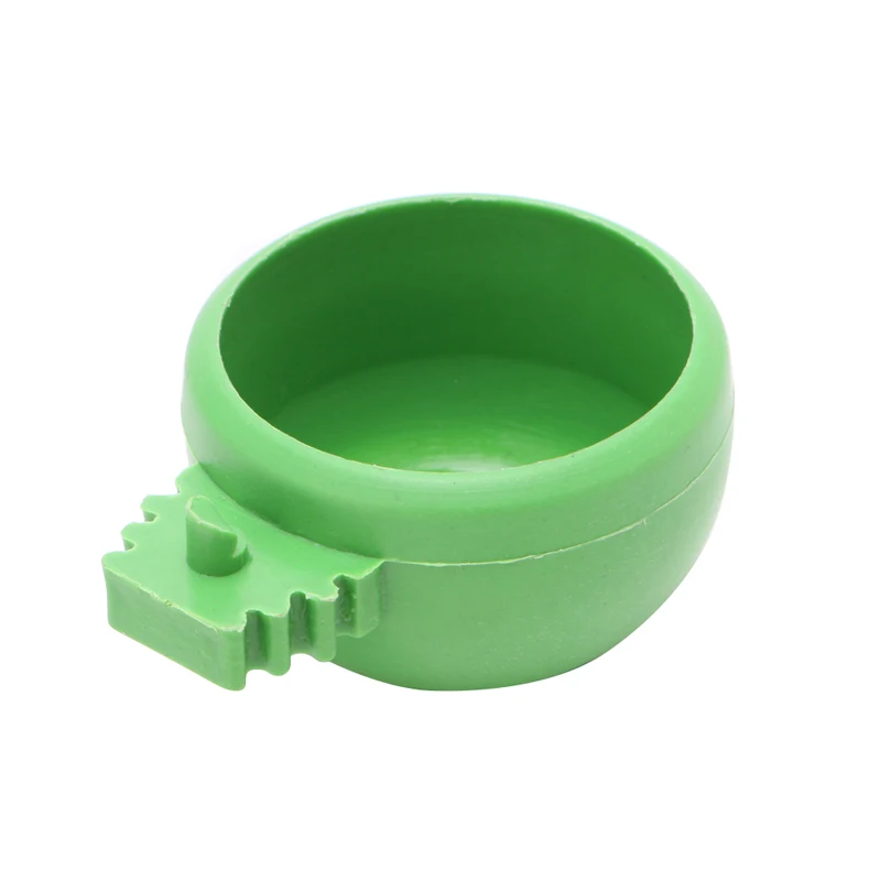 Tazas alimentación para loros, plato plástico seguro, tazón comida para pájaros, taza agua con fácil fijar