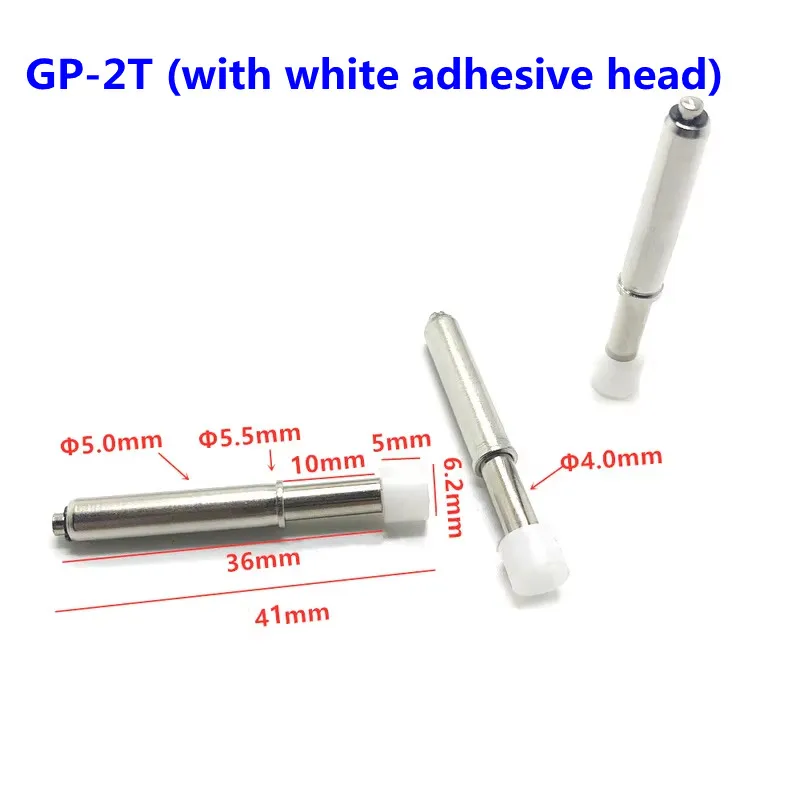 

50PCS/Pack GP-2T With White Rubber Head Spring Positioning Pin 5.0mm Elastic Column Total Length 41mm Positioning Column