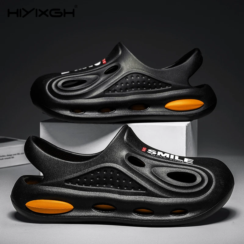 

2025 Men's Slippers Beach Outdoor Sandals Slides Breathable Clogs Men Garden Shoes Non-slip Hiking Driving Men Women Slippers