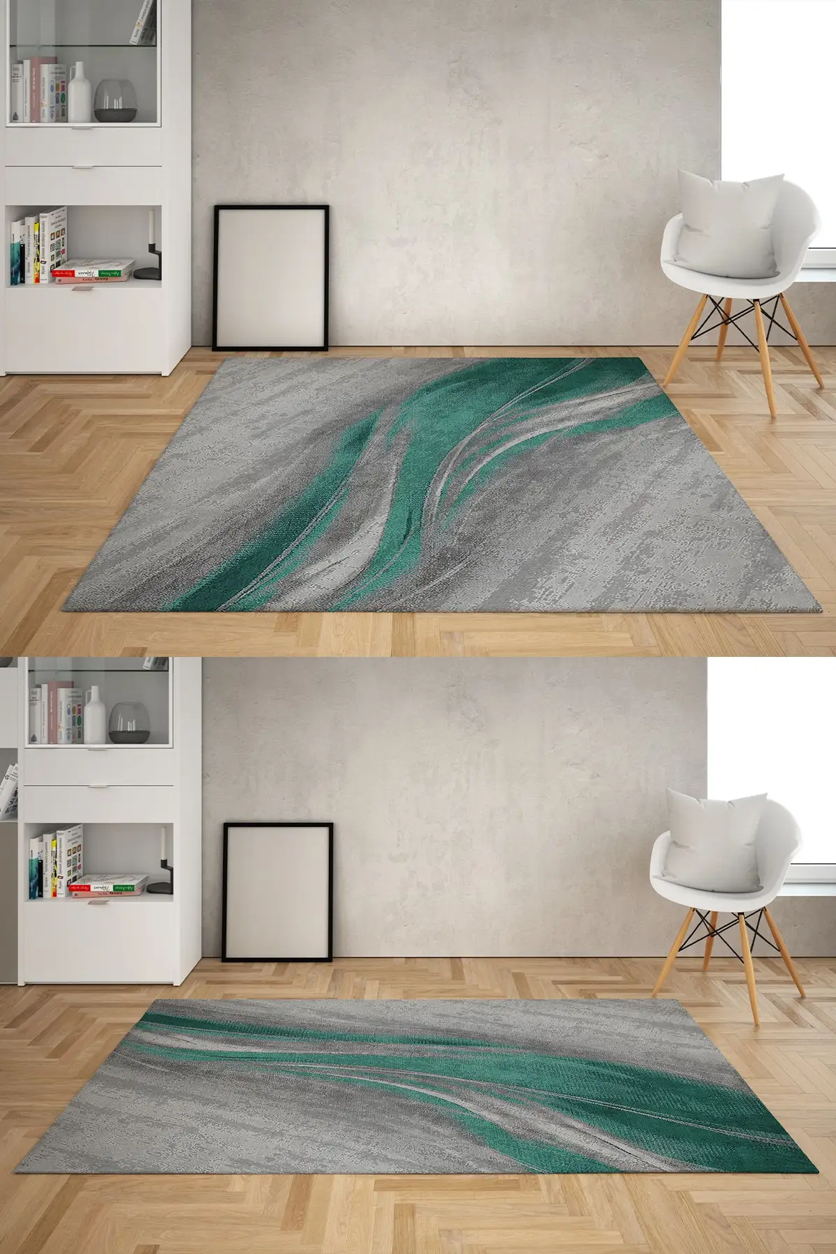 

DOLBOVI carpet carpet with wavy paint pattern washable non-slip floor hall carpet kitchen carpet