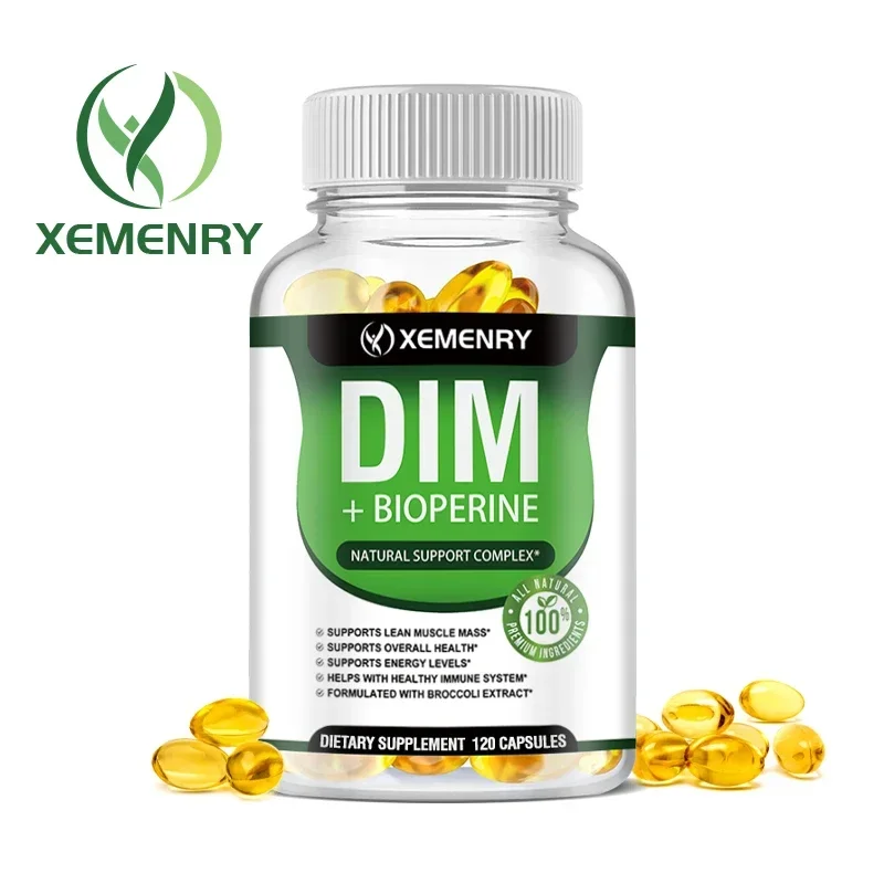 Xemenry DIM Supplement with Piperine 120 Capsules